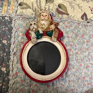 Santa and Dogs Small Frame 5”